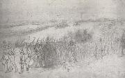 Winslow Homer Marching Infantry Column Spain oil painting artist